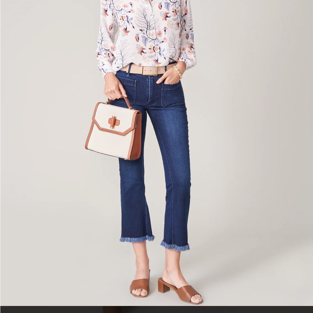 Spartina 449 Juliette High Rise Jean Ocean Palm Wash - Picture 5 of 10